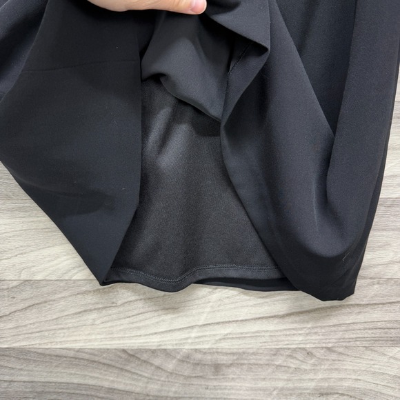 Lauren Ralph Lauren Shift Dress Womens 8 Black Long Sleeve Keyhole Neck Back Zip - Picture 6 of 12